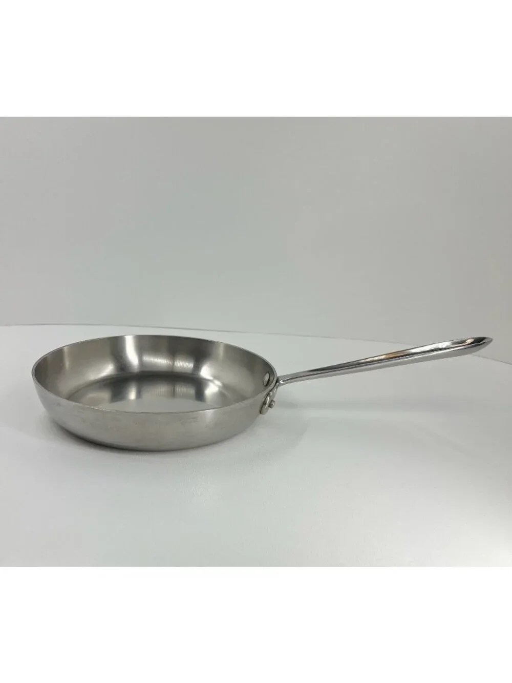 Emeril Pro-Clad Tri-Ply Stainless Steel Skillet Frying Pan 8.5 Long Handle Round
